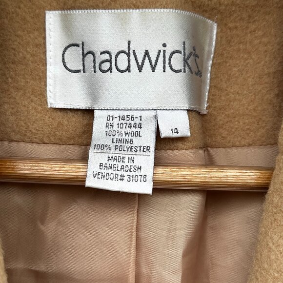Comfort & Style Chadwicks 14  Wool Trench Overcoat - Picture 3 of 8